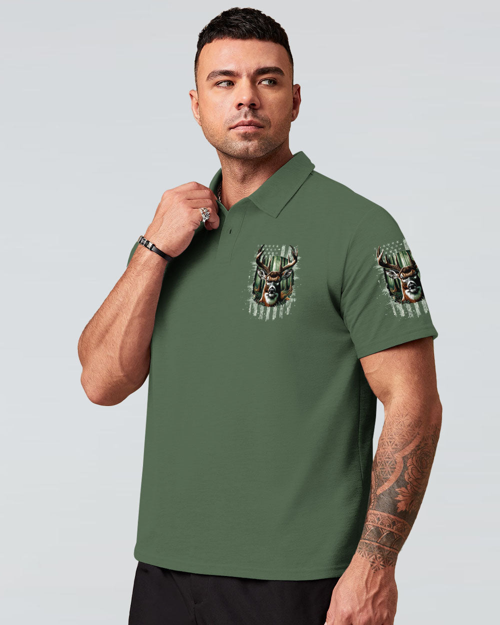 BLISSCORNERS BUCK AROUND AND FIND OUT DEER HUNTING ALL OVER PRINT