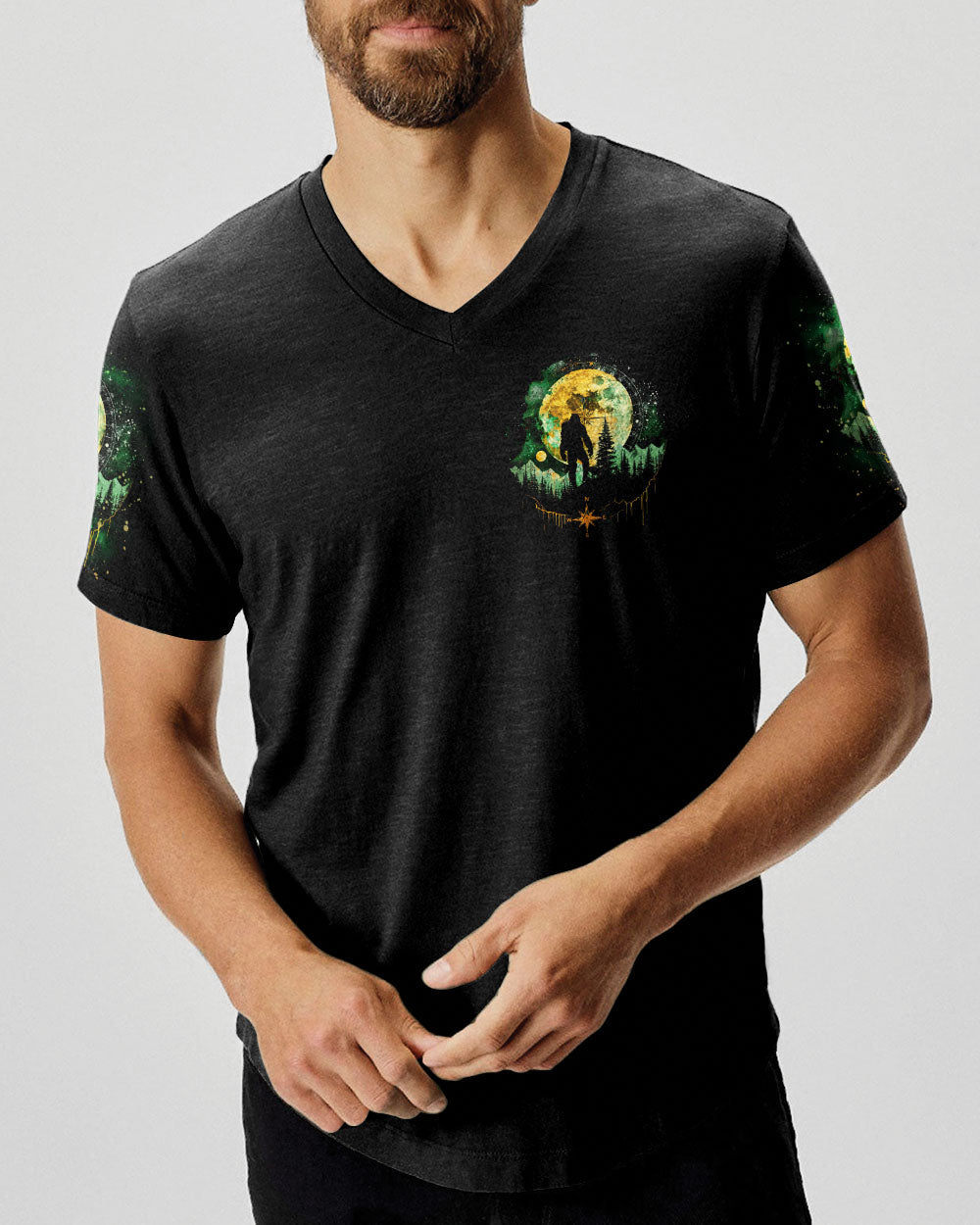 BLISSCORNERS AND INTO THE FOREST I GO BIGFOOT ALL OVER PRINT