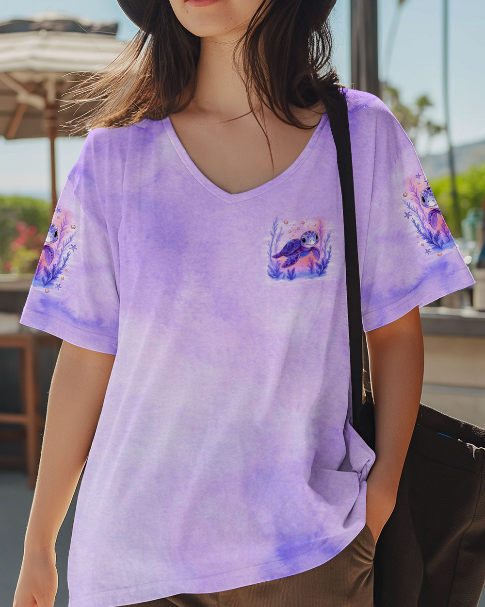 BLISSCORNERS SALTWATER HEALS EVERYTHING TURTLE  ALL OVER PRINT