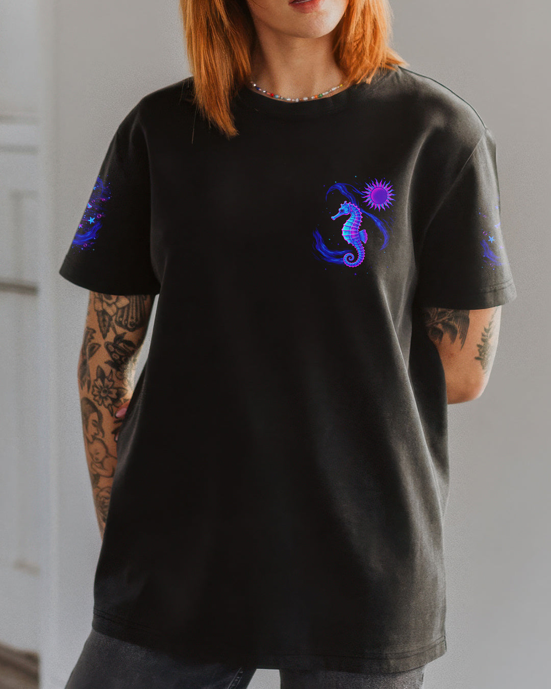 BLISSCORNERS SALTWATER HEALS EVERYTHING SEA HORSE ALL OVER PRINT