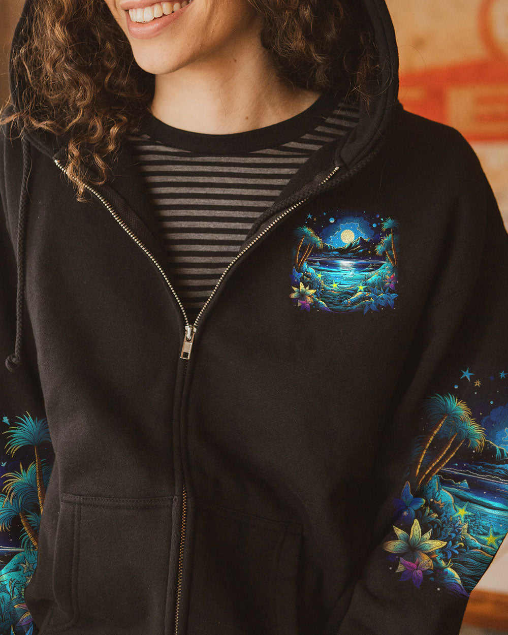 BLISSCORNERS SOME GIRLS ARE JUST BORN OCEAN ALL OVER PRINT