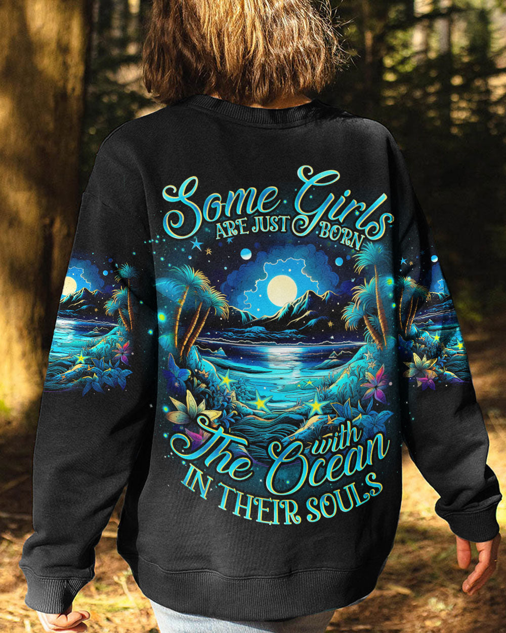 BLISSCORNERS SOME GIRLS ARE JUST BORN OCEAN ALL OVER PRINT