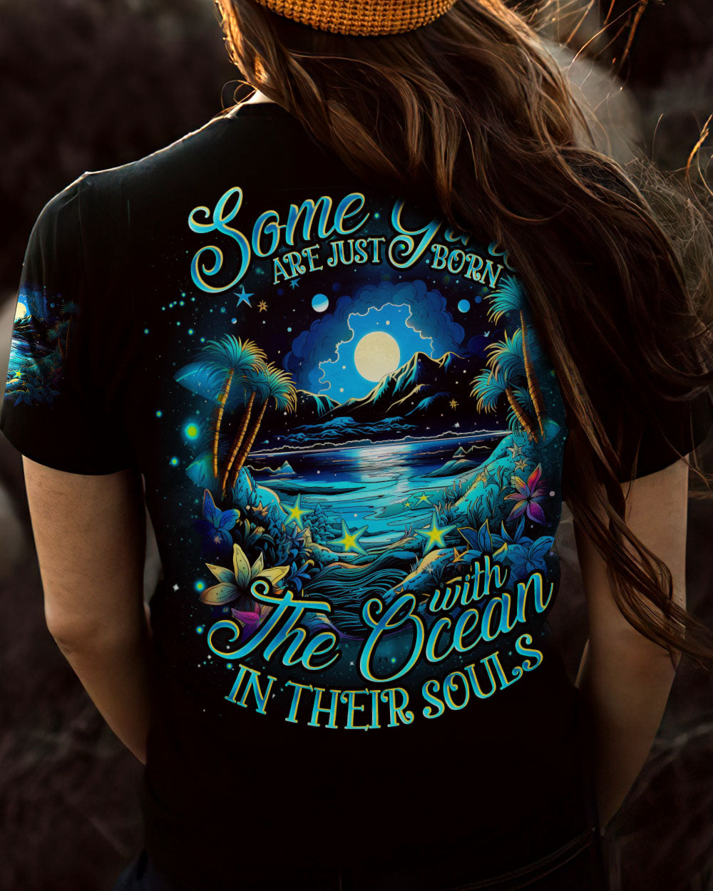 BLISSCORNERS SOME GIRLS ARE JUST BORN OCEAN ALL OVER PRINT