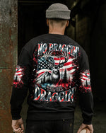 BLISSCORNERS NO BRAGGING UNTIL YOU'RE DRAGGING DEER HUNTING ALL OVER PRINT