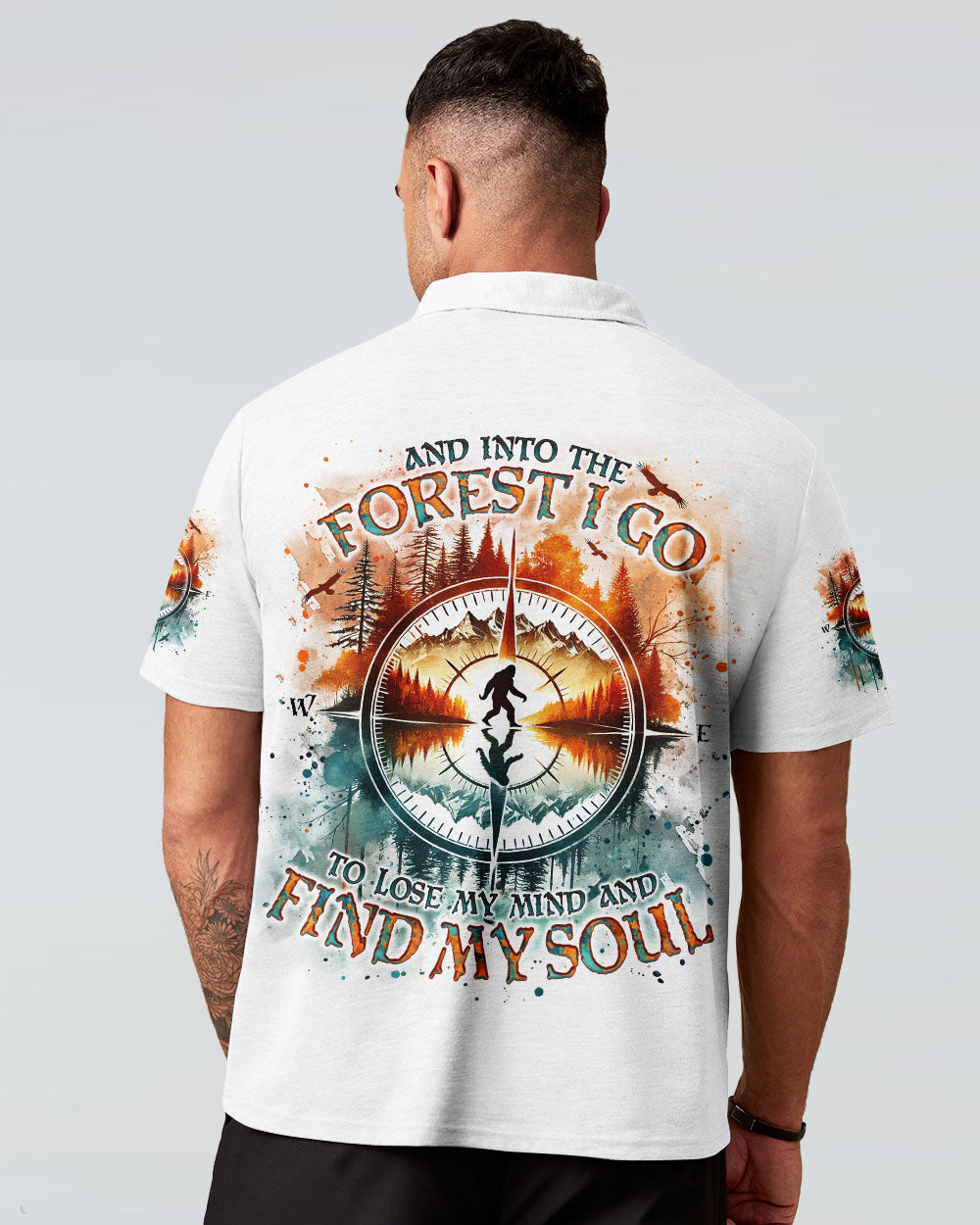 BLISSCORNERS AND INTO THE FOREST I GO BIGFOOT ALL OVER PRINT