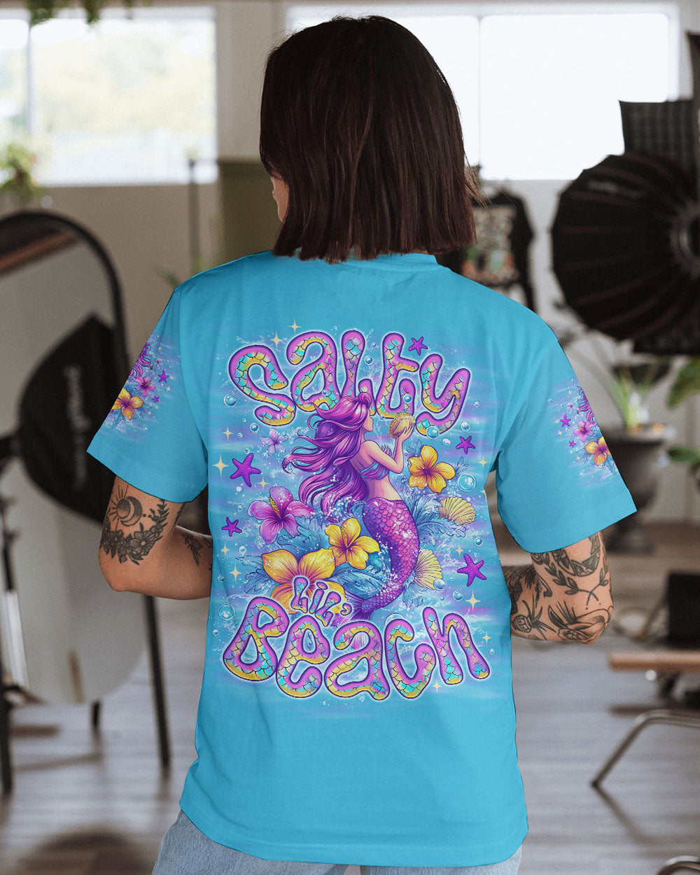 BLISSCORNERS SALTY LIL' BEACH MERMAID ALL OVER PRINT