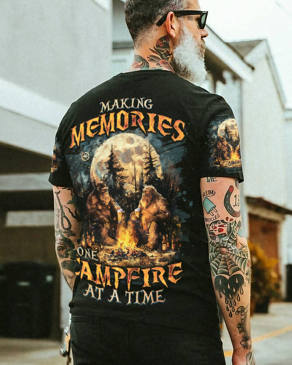 BLISSCORNERS MAKING MEMORIES ONE CAMPFIRE AT A TIME BIGFOOT ALL OVER PRINT