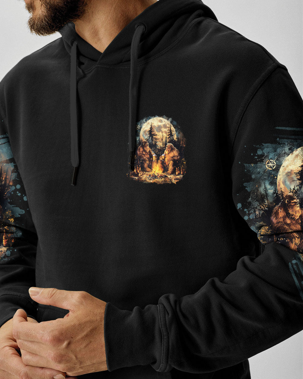 BLISSCORNERS MAKING MEMORIES ONE CAMPFIRE AT A TIME BIGFOOT ALL OVER PRINT