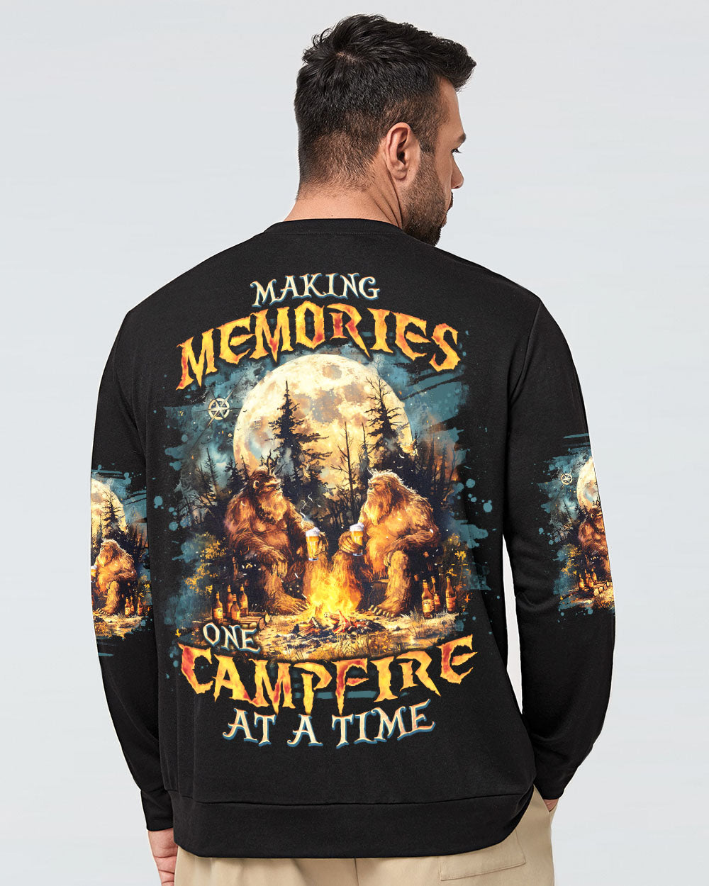 BLISSCORNERS MAKING MEMORIES ONE CAMPFIRE AT A TIME BIGFOOT ALL OVER PRINT