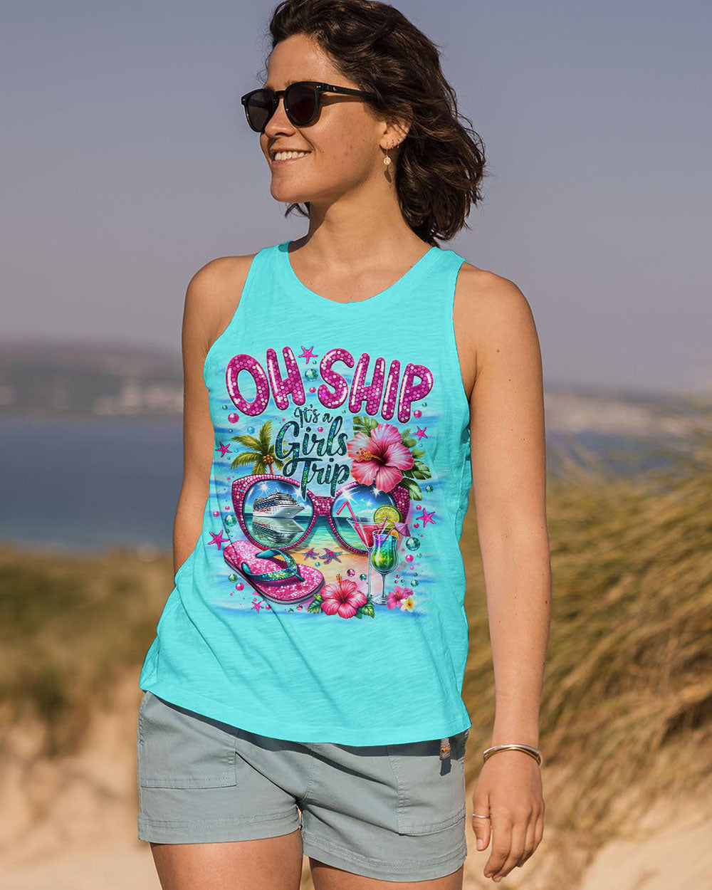 BLISSCORNERS OH SHIP IT'S A GIRLS TRIP CRUISE ALL OVER PRINT