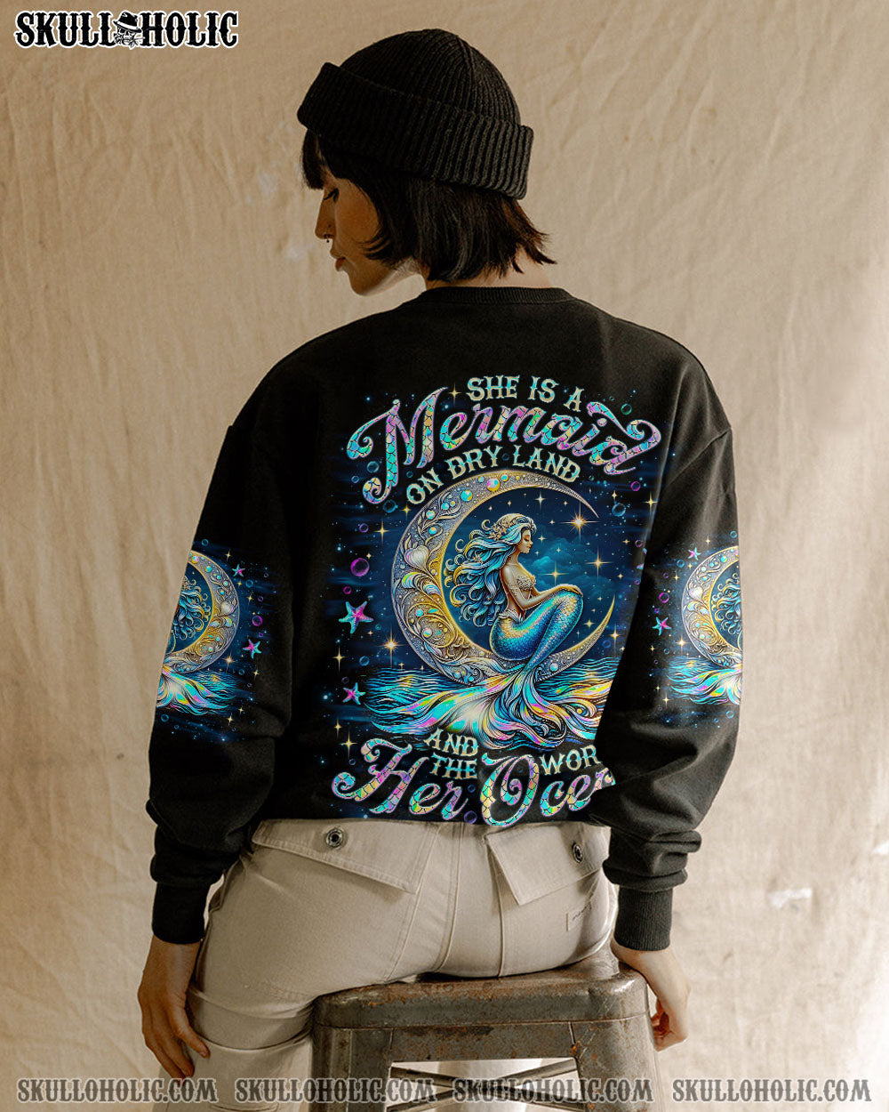 BLISSCORNERS SHE IS A MERMAID ALL OVER PRINT