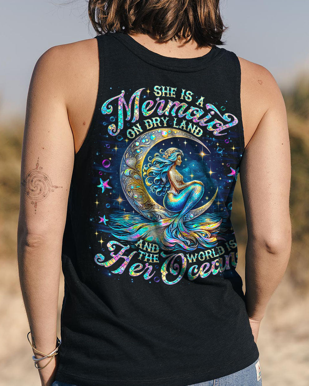 BLISSCORNERS SHE IS A MERMAID ALL OVER PRINT