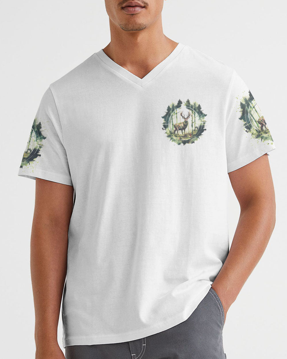 BLISSCORNERS THE CLOSER I GET TO NATURE DEER HUNTING ALL OVER PRINT