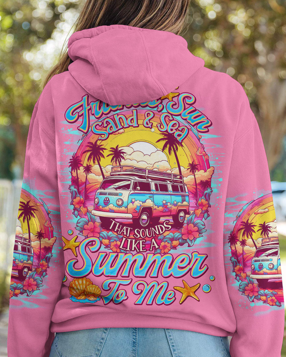 BLISSCORNERS FRIENDS SUN SAND AND SEA ALL OVER PRINT