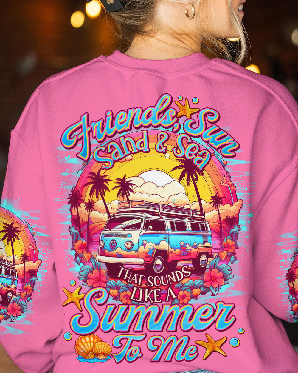 BLISSCORNERS FRIENDS SUN SAND AND SEA ALL OVER PRINT