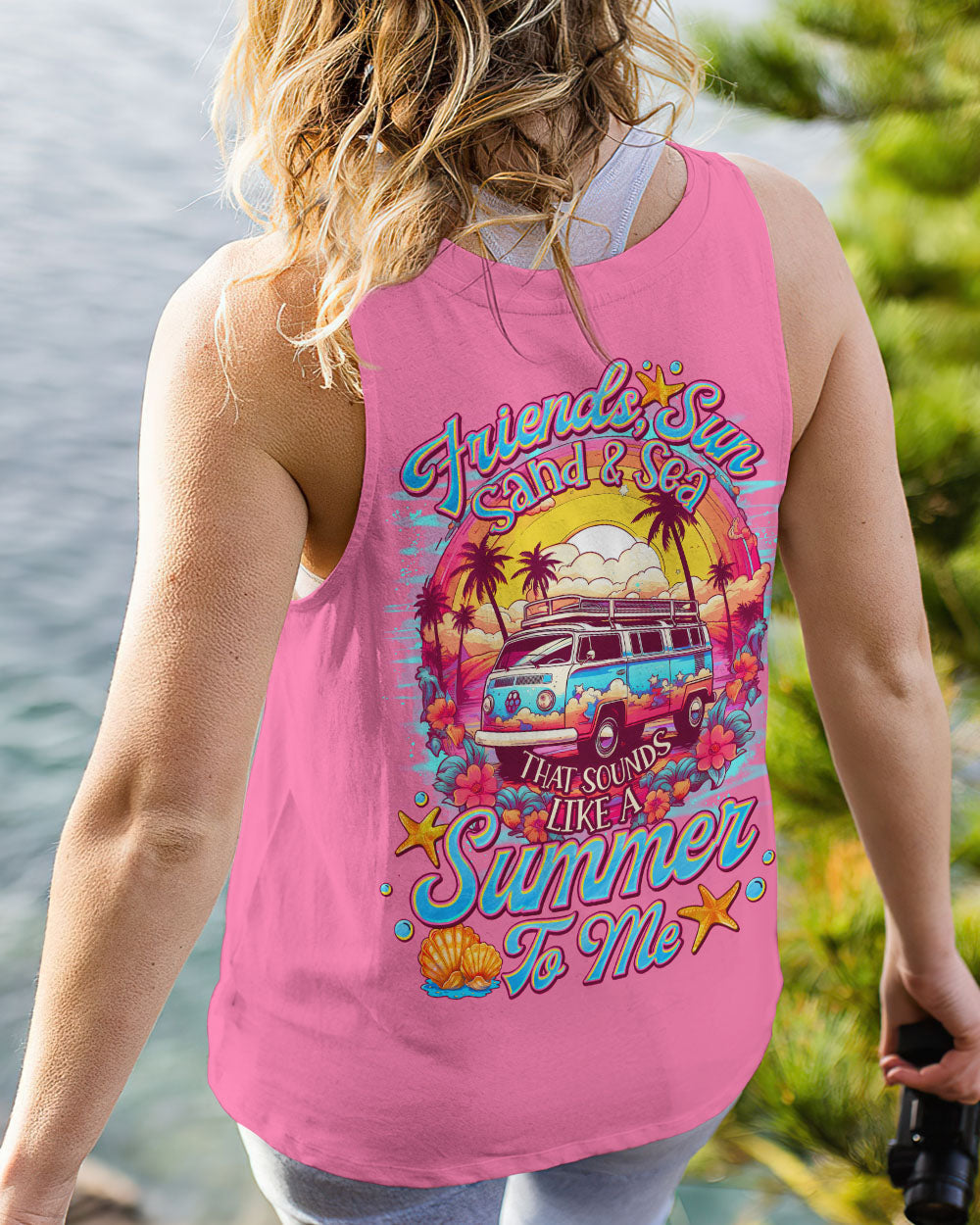 BLISSCORNERS FRIENDS SUN SAND AND SEA ALL OVER PRINT