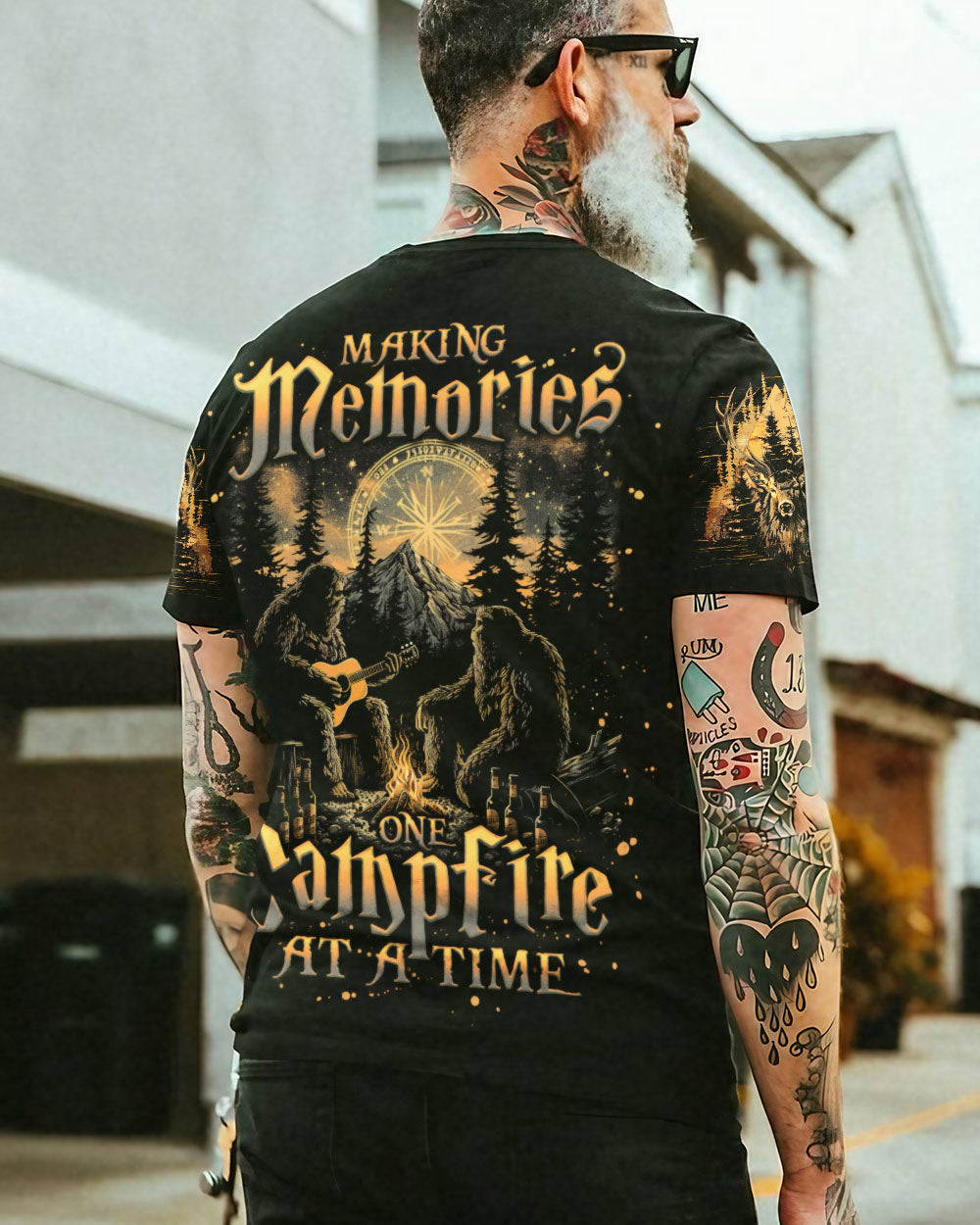 BLISSCORNERS MAKING MEMORIES ONE CAMPFIRE AT A TIME BIGFOOT ALL OVER PRINT