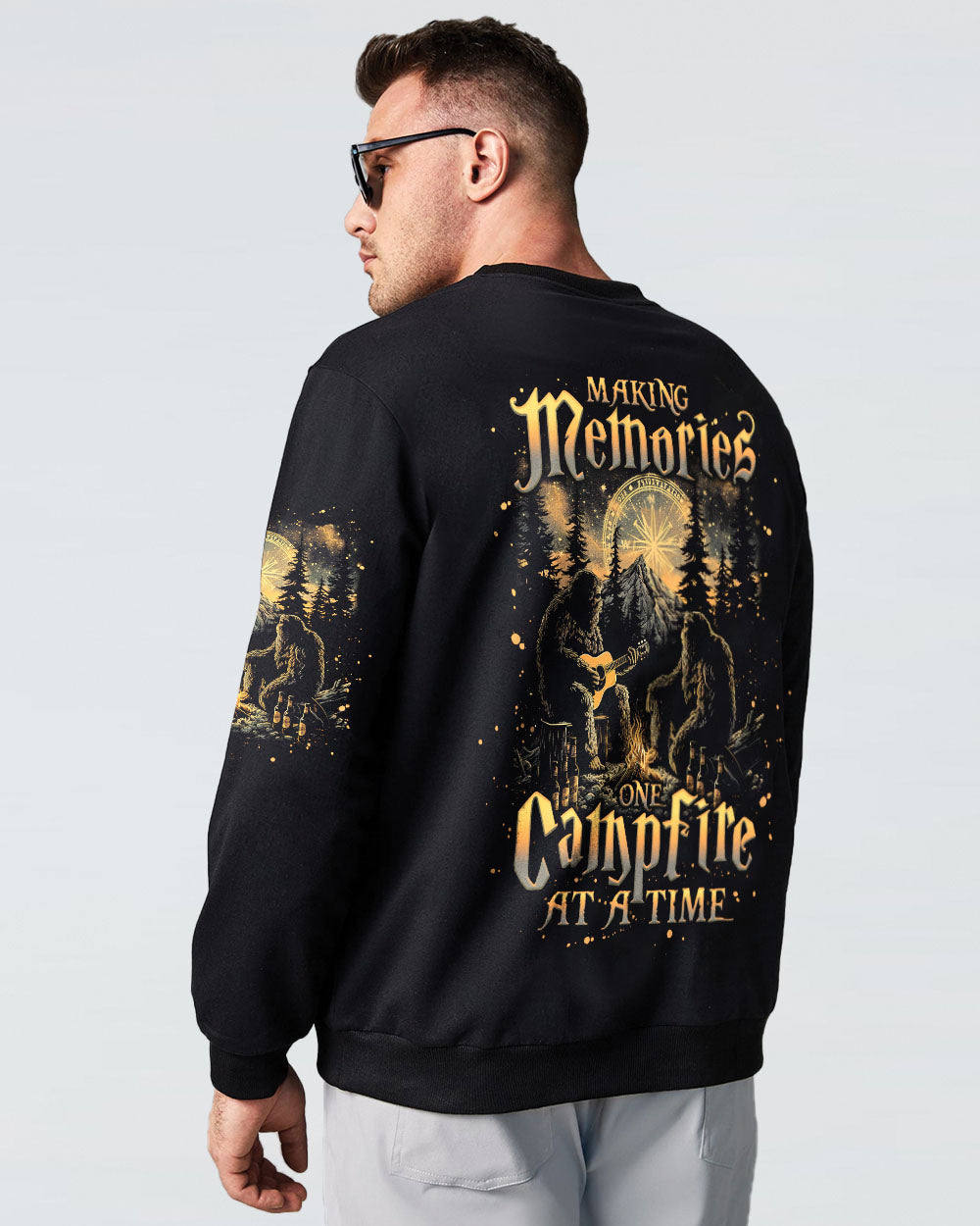BLISSCORNERS MAKING MEMORIES ONE CAMPFIRE AT A TIME BIGFOOT ALL OVER PRINT