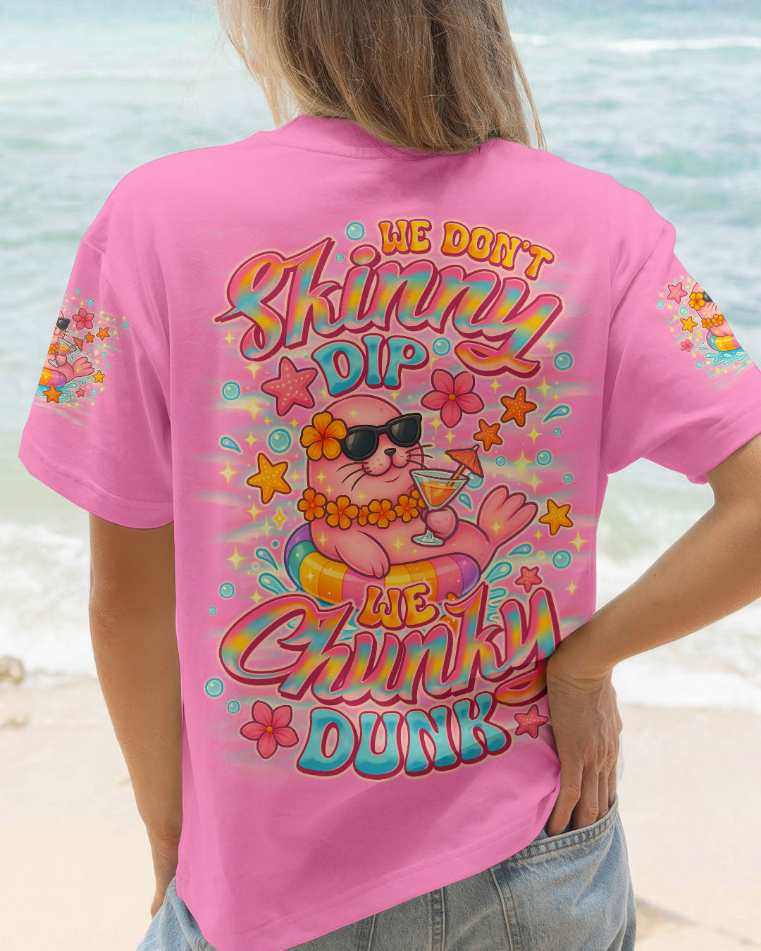 BLISSCORNERS WE DON'T SKINNY DIP SEAL 72 ALL OVER PRINT