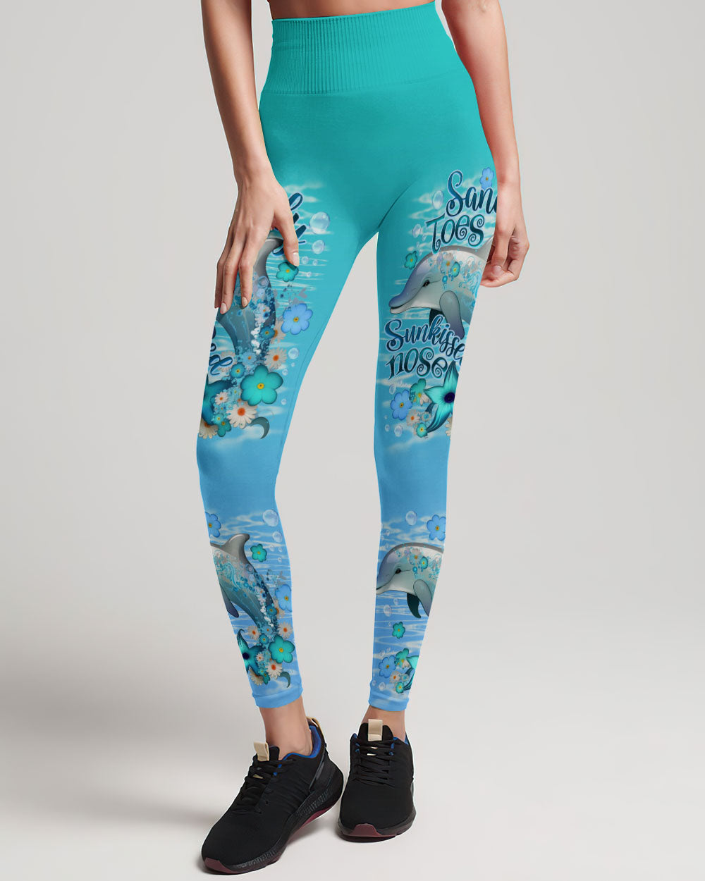 BLISSCORNERS SANDY TOES SUNKISSED NOSE DOLPHIN ALL OVER PRINT