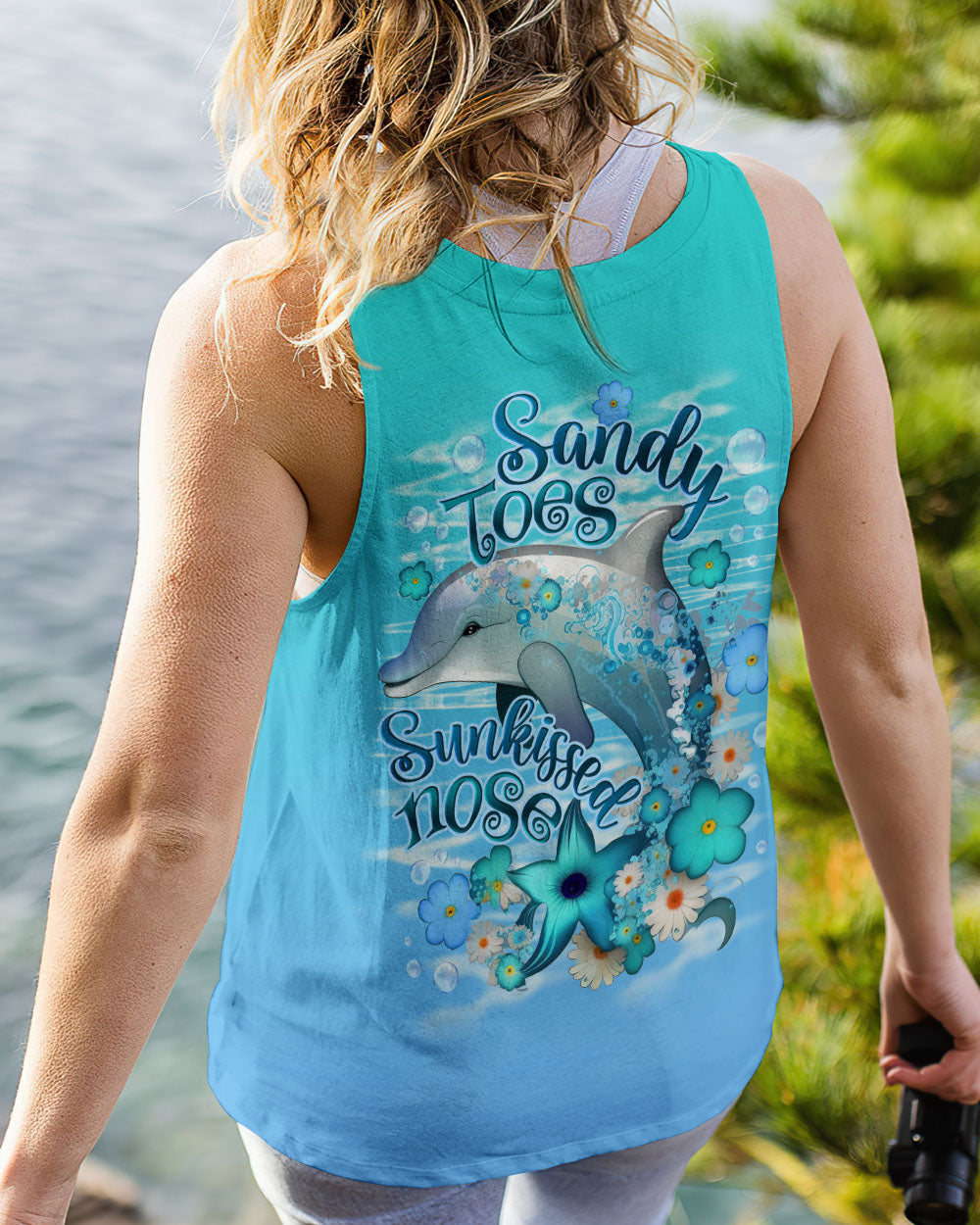 BLISSCORNERS SANDY TOES SUNKISSED NOSE DOLPHIN ALL OVER PRINT