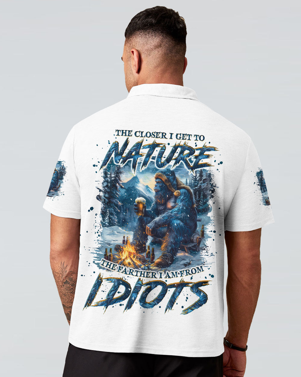 BLISSCORNERS THE CLOSER I GET TO NATURE BIGFOOT ALL OVER PRINT