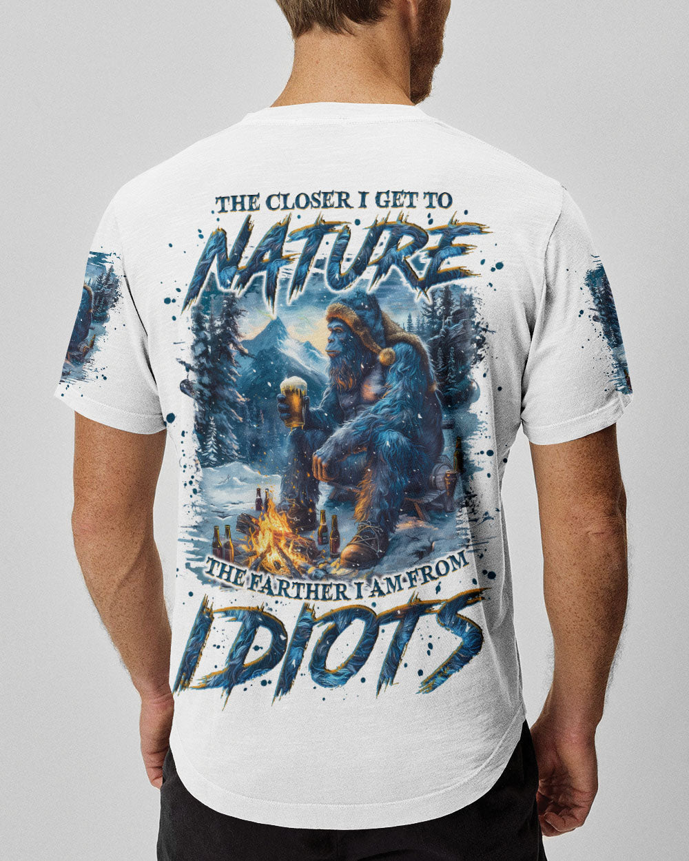 BLISSCORNERS THE CLOSER I GET TO NATURE BIGFOOT ALL OVER PRINT
