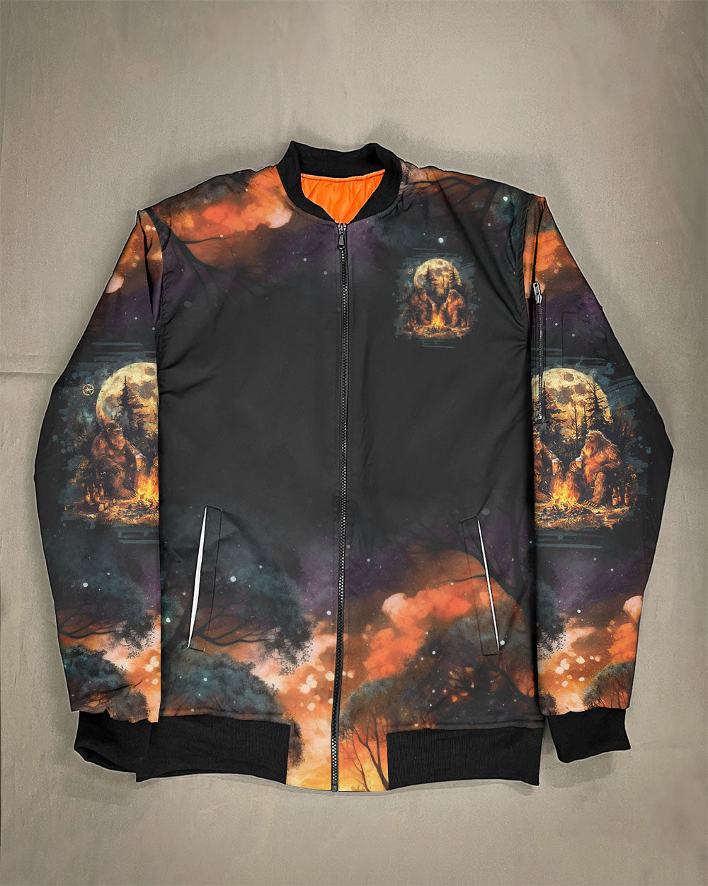 BLISSCORNERS MAKING MEMORIES ONE CAMPFIRE AT A TIME BIGFOOT BOMBER JACKET