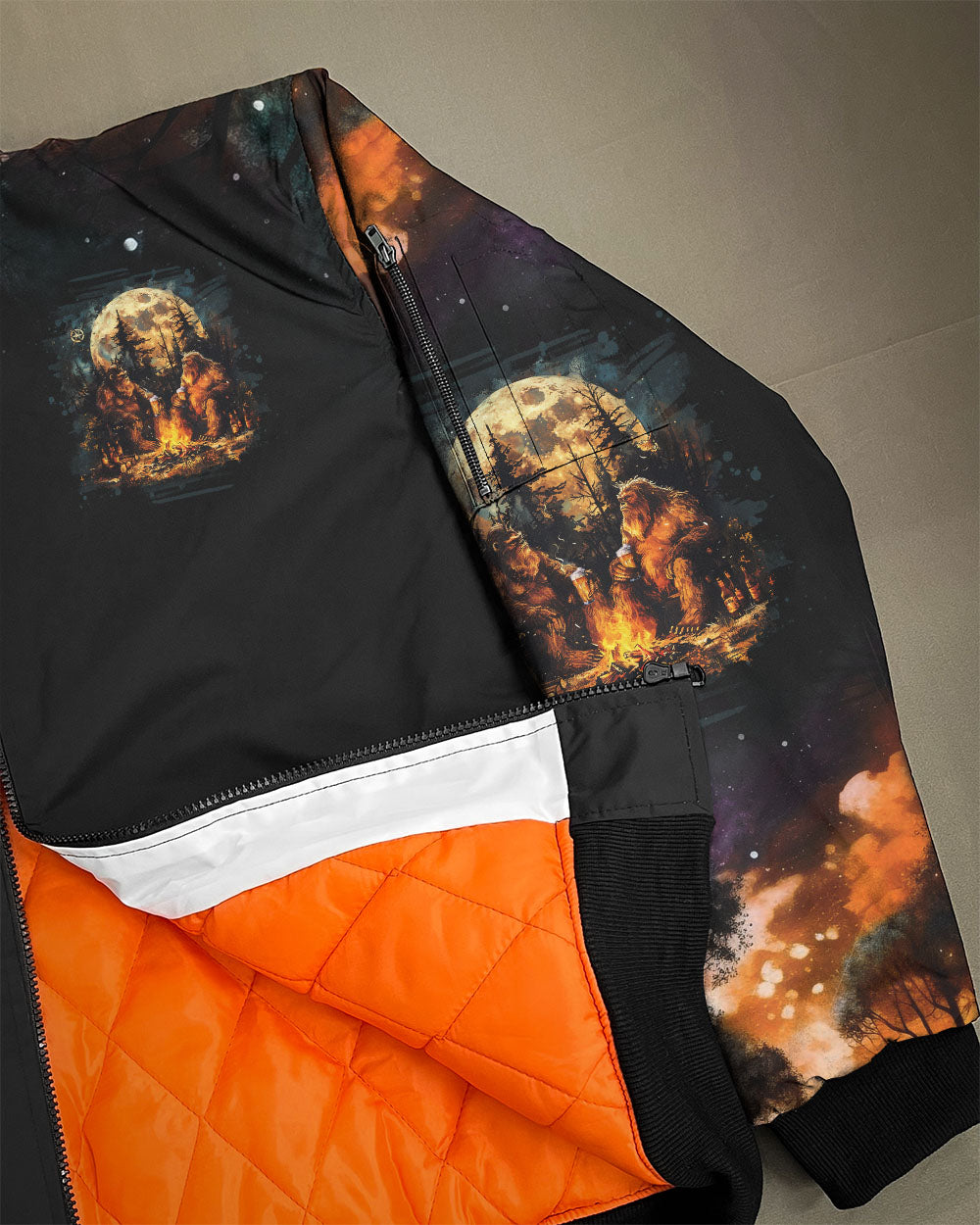 BLISSCORNERS MAKING MEMORIES ONE CAMPFIRE AT A TIME BIGFOOT BOMBER JACKET
