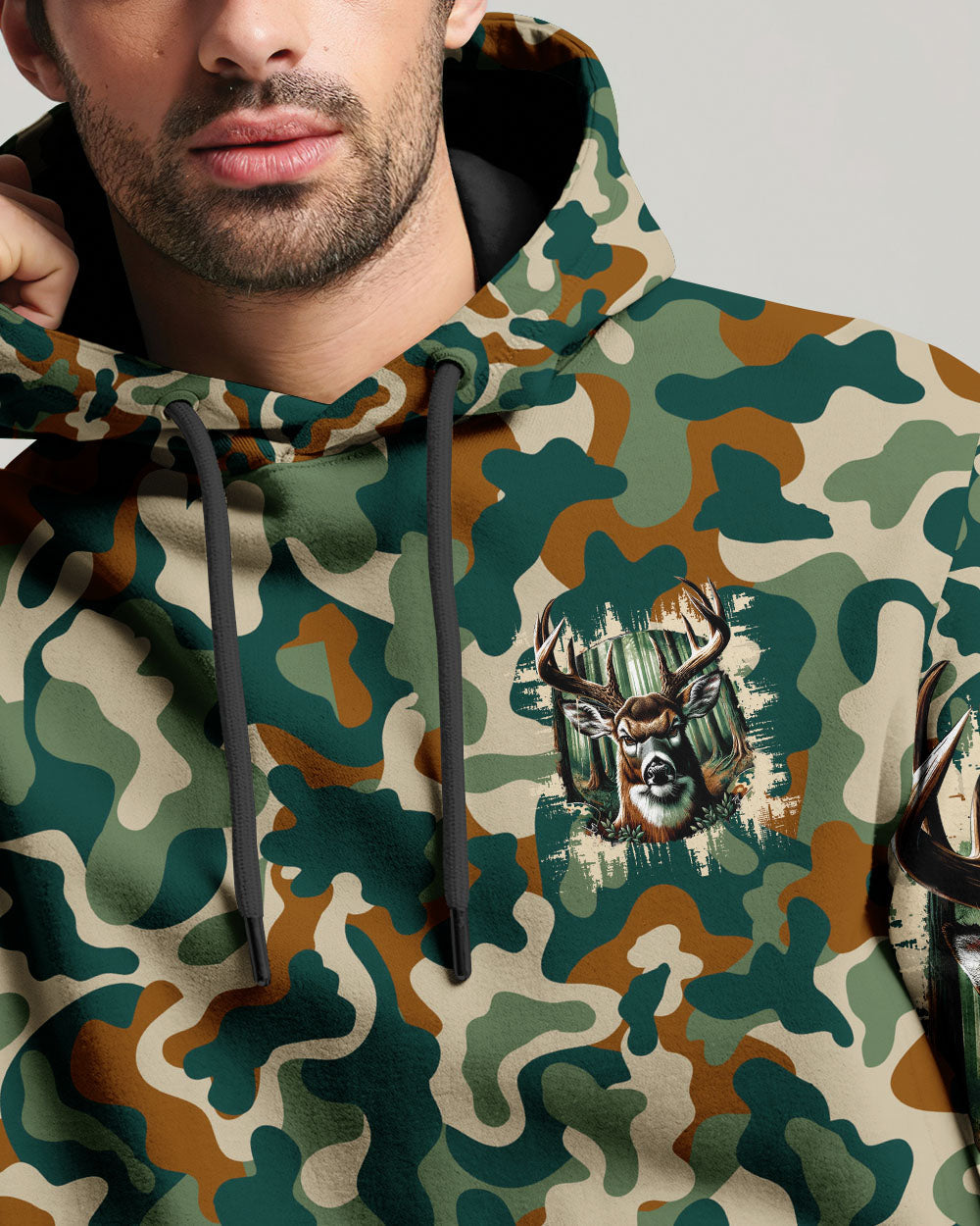 BLISSCORNERS GO HUNTING IN THEIR SEVENTIES DEER ALL OVER PRINT