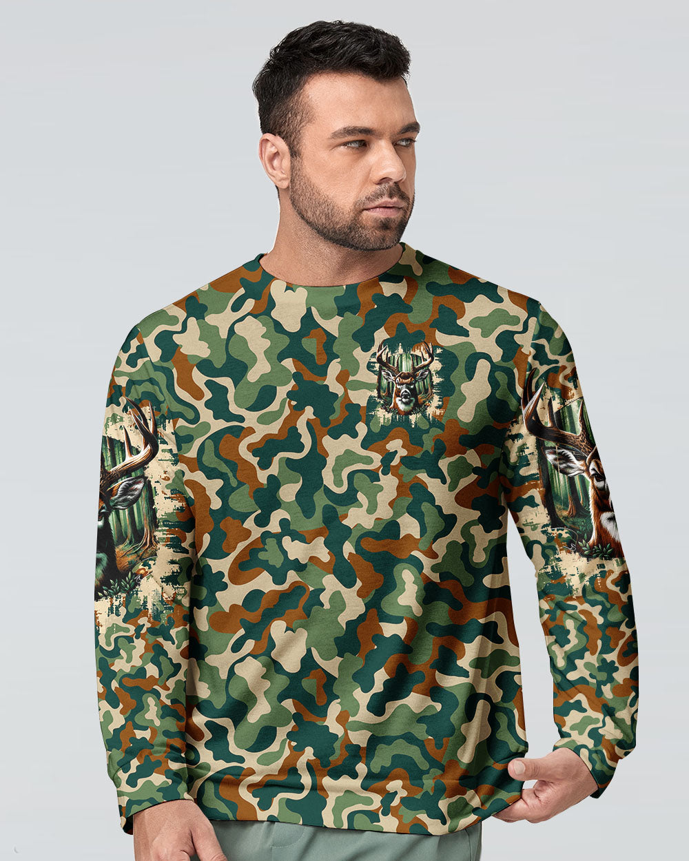 BLISSCORNERS GO HUNTING IN THEIR SEVENTIES DEER ALL OVER PRINT