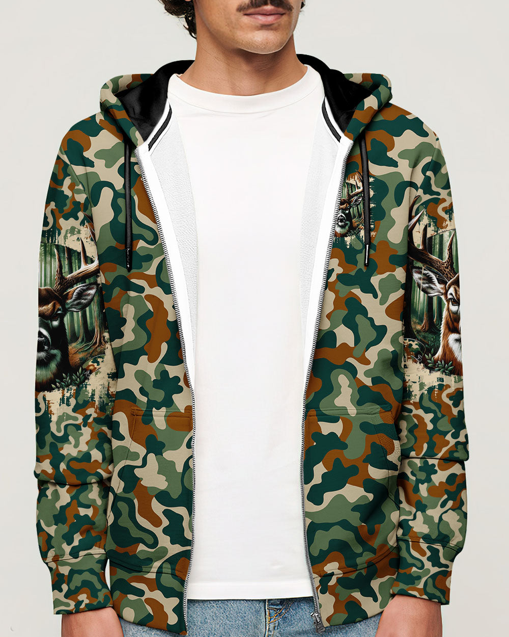 BLISSCORNERS GO HUNTING IN THEIR SEVENTIES DEER ALL OVER PRINT