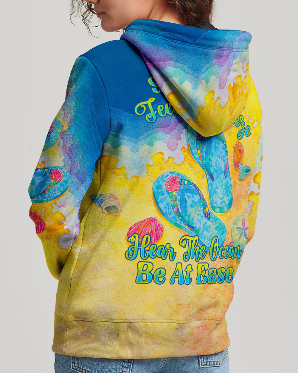 BLISSCORNERS SMELL THE SEA FEEL THE BREEZE FLIP FLOPS ALL OVER PRINT