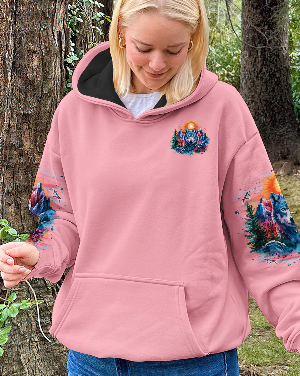 BLISSCORNERS BE WILD AND WANDER WOLF ALL OVER PRINT