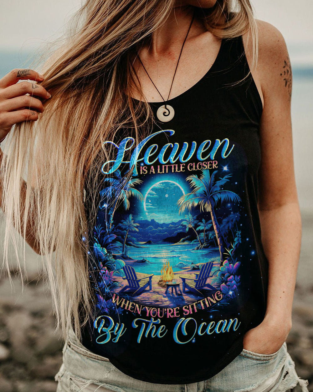 BLISSCORNERS SITTING BY THE OCEAN ALL OVER PRINT