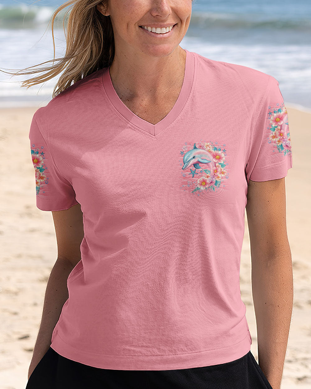 BLISSCORNERS SALTWATER HEALS EVERYTHING DOLPHIN ALL OVER PRINT
