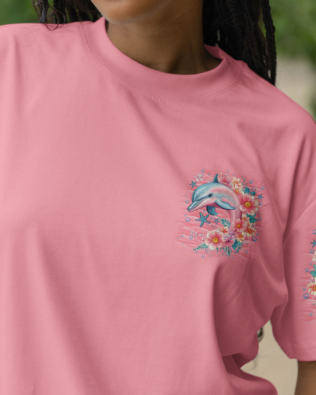 BLISSCORNERS SALTWATER HEALS EVERYTHING DOLPHIN ALL OVER PRINT