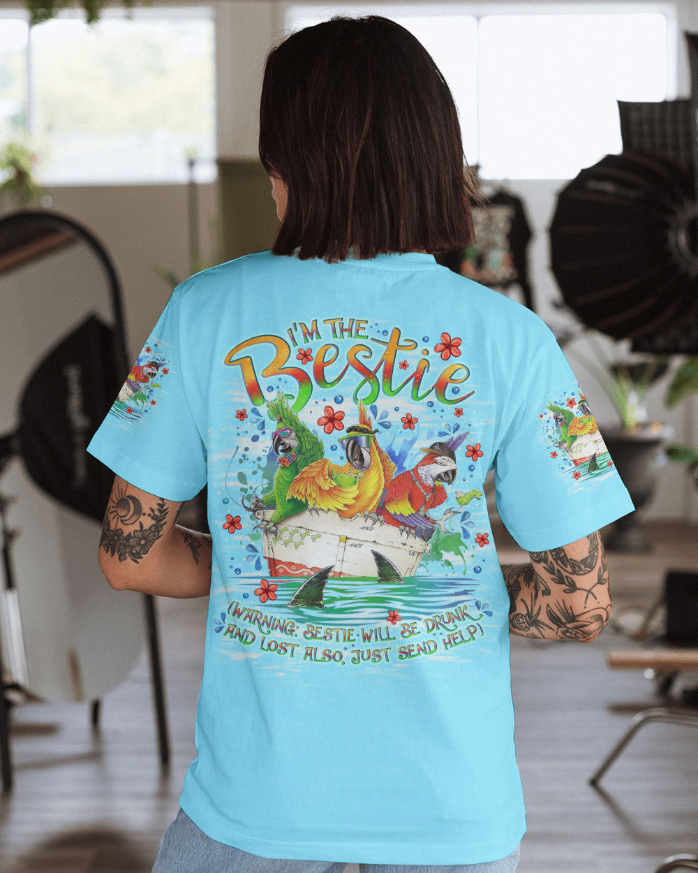 BLISSCORNERS IF LOST OR DRUNK PARROT ALL OVER PRINT
