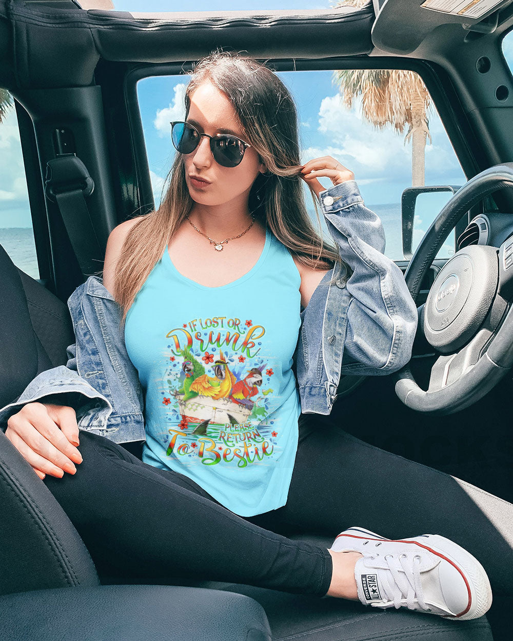 BLISSCORNERS IF LOST OR DRUNK PARROT ALL OVER PRINT