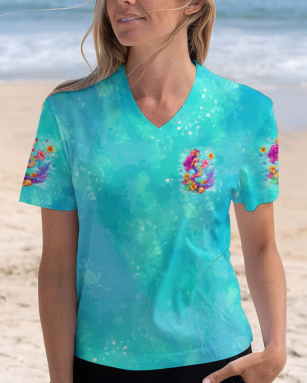 BLISSCORNERS MERMAID AT HEART HUMAN BY FORCE ALL OVER PRINT