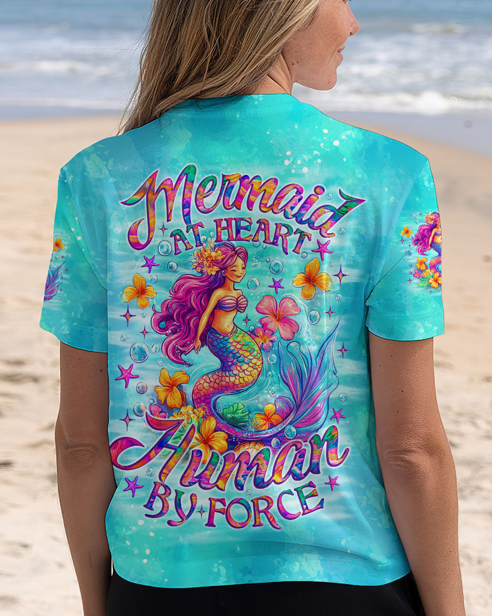 BLISSCORNERS MERMAID AT HEART HUMAN BY FORCE ALL OVER PRINT