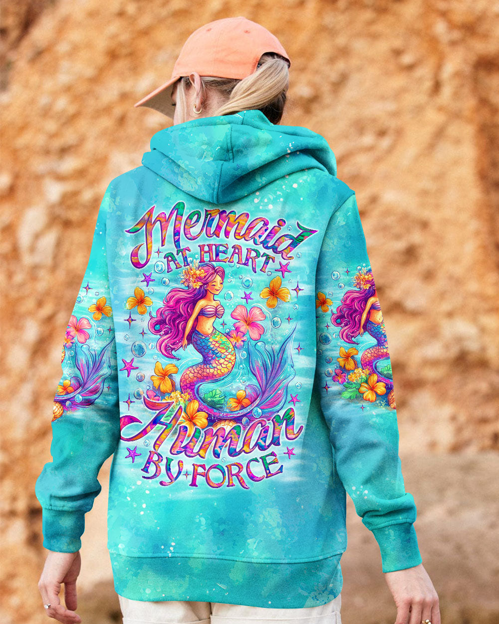 BLISSCORNERS MERMAID AT HEART HUMAN BY FORCE ALL OVER PRINT