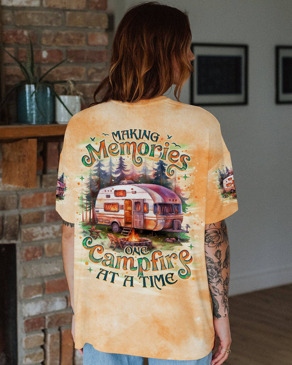 BLISSCORNERS MAKING MEMORIES ONE CAMPFIRE AT A TIME ALL OVER PRINT