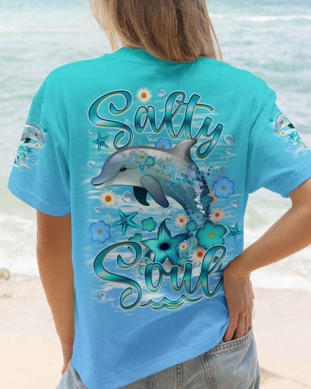 BLISSCORNERS SALTY SOUL DOLPHIN ALL OVER PRINT