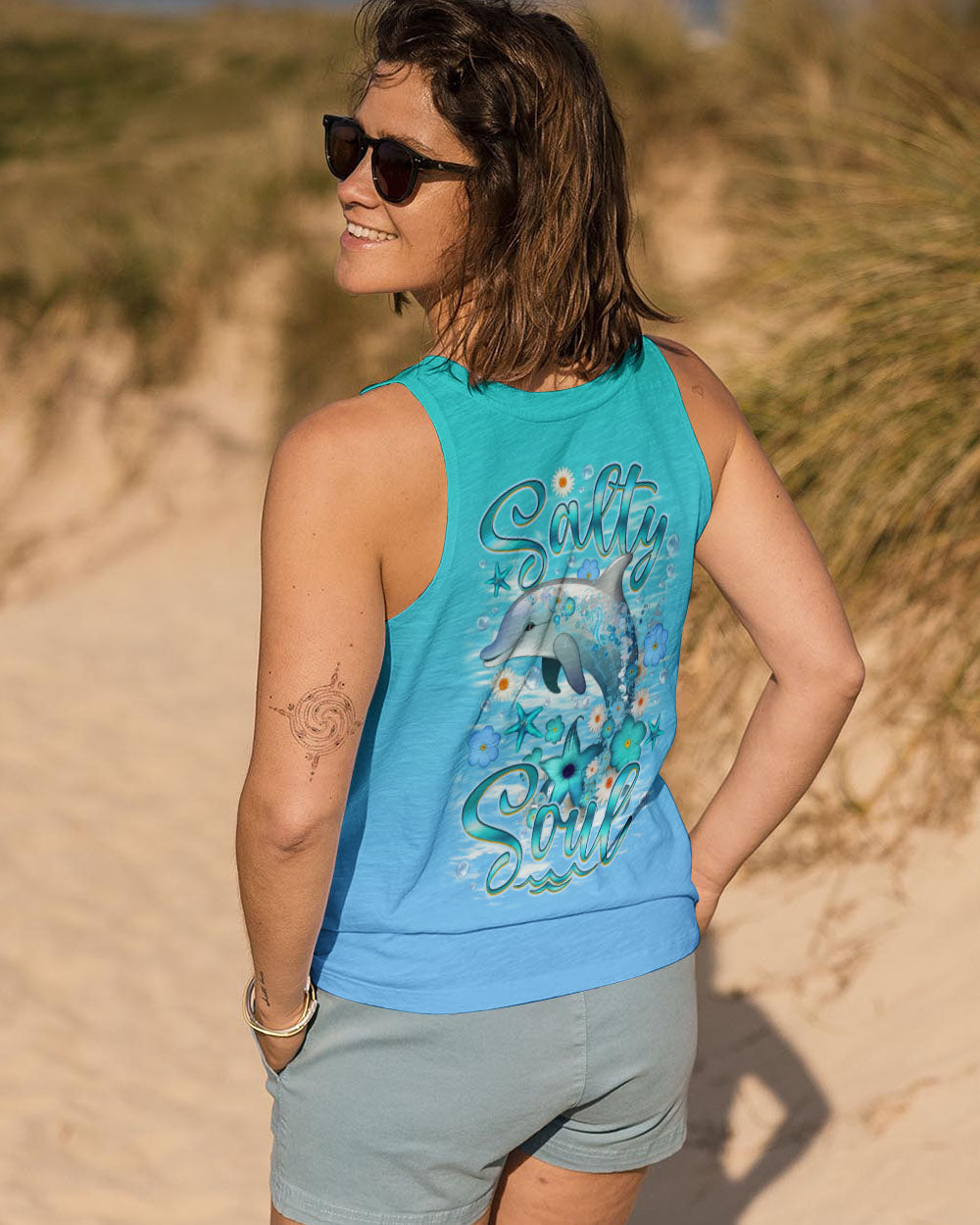BLISSCORNERS SALTY SOUL DOLPHIN ALL OVER PRINT