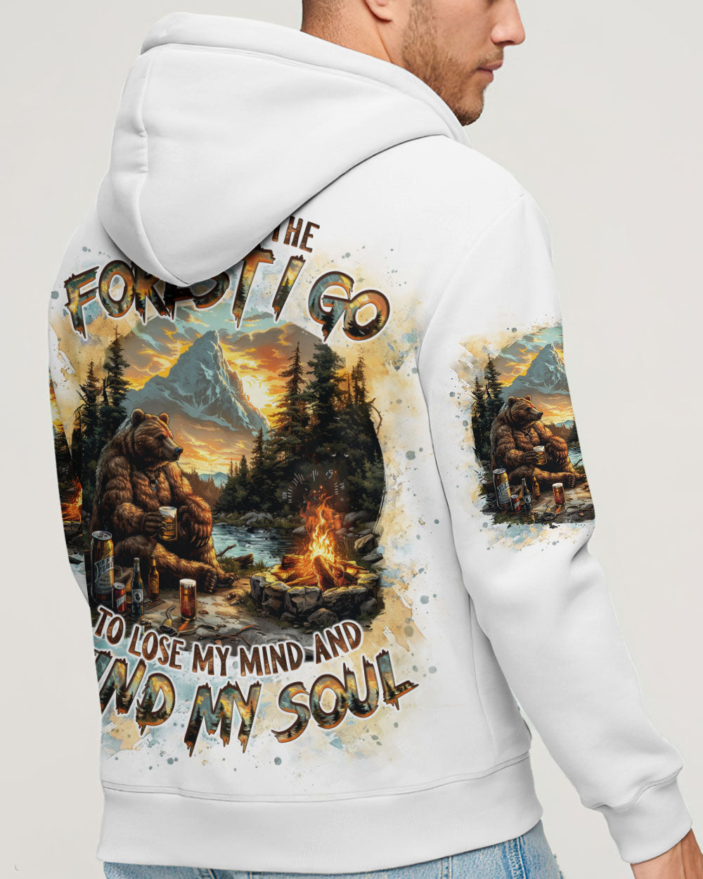 BLISSCORNERS AND INTO THE FOREST I GO BEAR ALL OVER PRINT