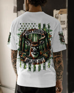 BLISSCORNERS BUCK AROUND AND FIND OUT DEER HUNTING ALL OVER PRINT