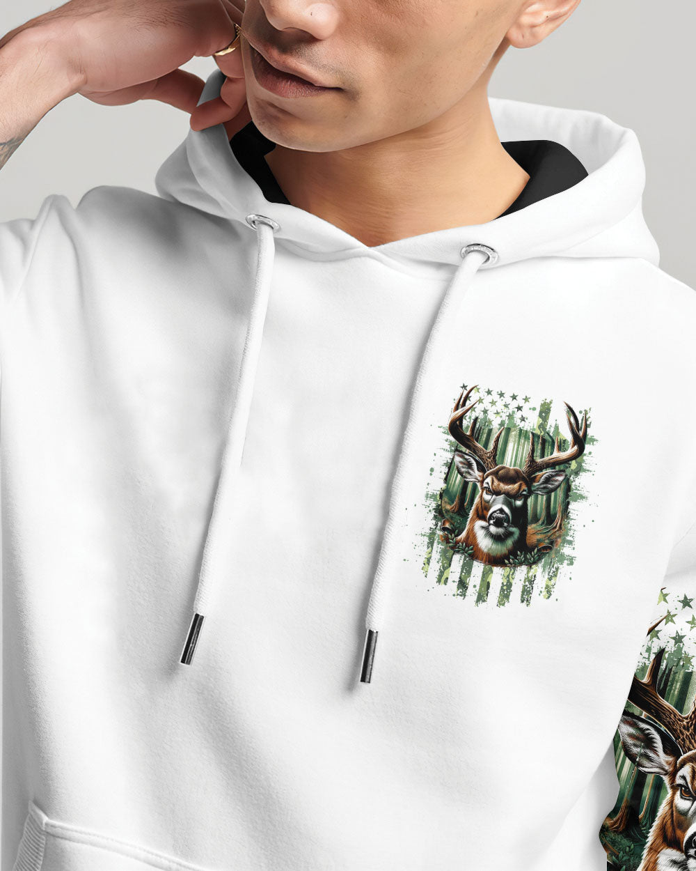 BLISSCORNERS BUCK AROUND AND FIND OUT DEER HUNTING ALL OVER PRINT