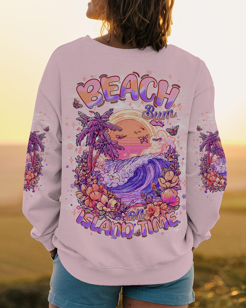 BLISSCORNERS BEACH BUM ON ISLAND TIME ALL OVER PRINT