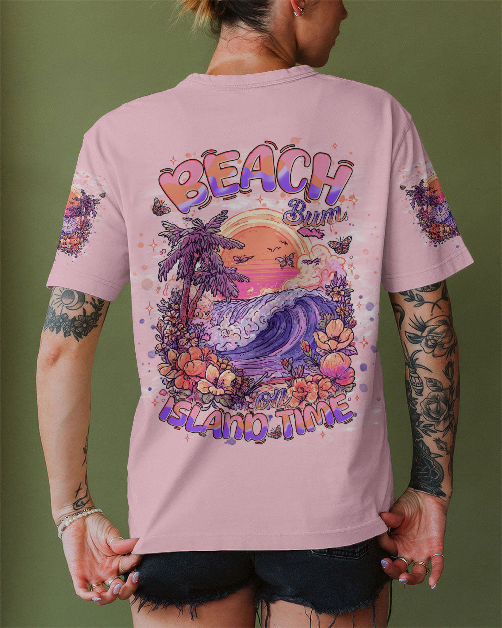 BLISSCORNERS BEACH BUM ON ISLAND TIME ALL OVER PRINT